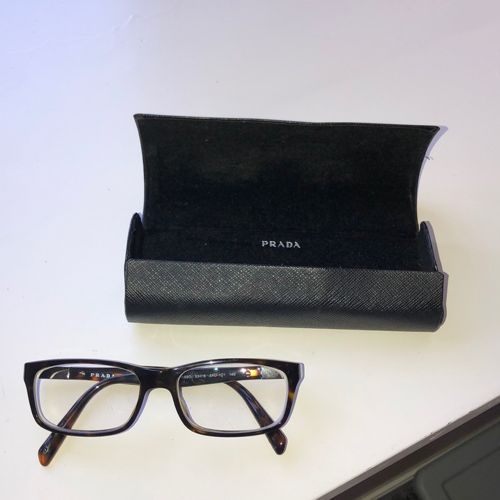 Prada prescription glasses with case